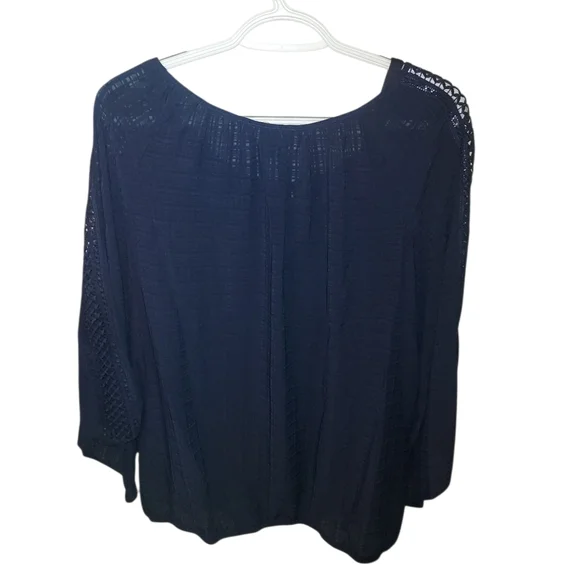 🚜 AGB Boho Blouse NWT Size L - Picture 2 of 6